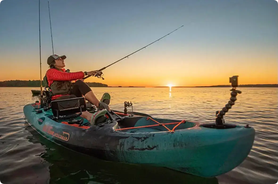 Pedal kayak guided fishing adventure